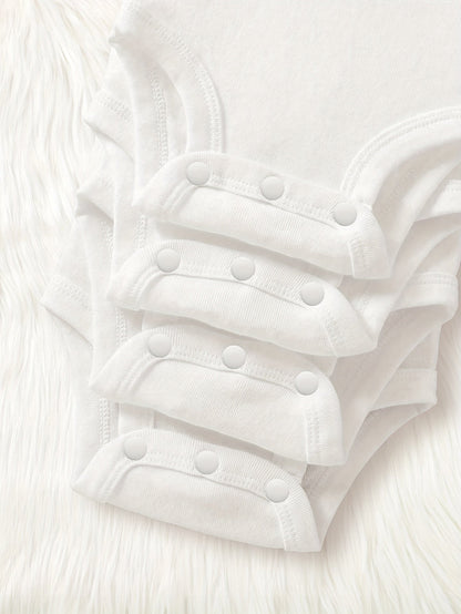 Cozy White Baby Girl Onesie - Autumn Comfort - Lucy&Luna