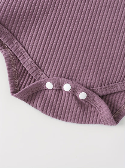 Cute Baby Girls Ruffle Rompers 4pcs Set - Lucy&Luna