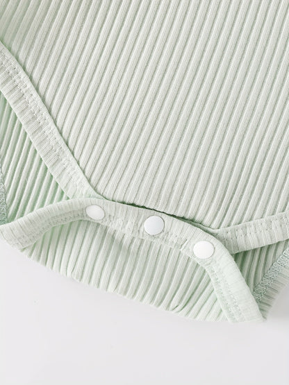 Cute Baby Girls Ruffle Rompers 4pcs Set - Lucy&Luna