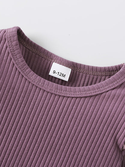 Cute Baby Girls Ruffle Rompers 4pcs Set - Lucy&Luna