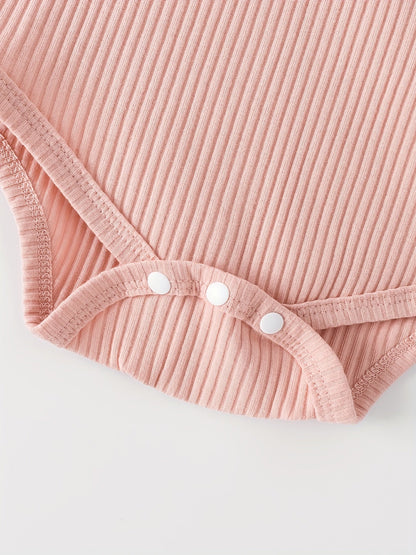 Cute Baby Girls Ruffle Rompers 4pcs Set - Lucy&Luna