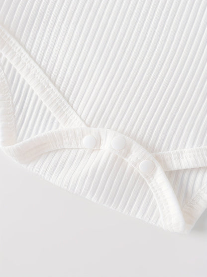 Cute Baby Girls Ruffle Rompers 4pcs Set - Lucy&Luna