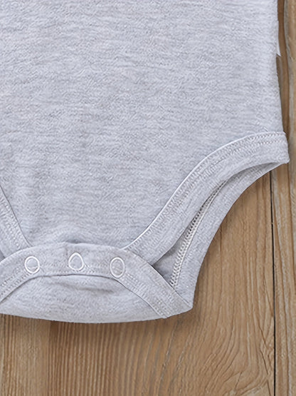 Cute Bear Embroidered Baby Polo Romper - Lucy&Luna