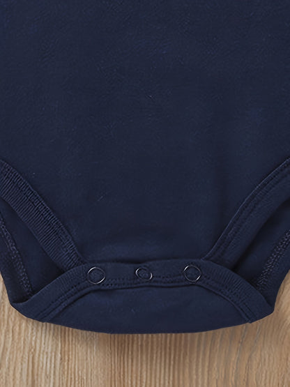 Cute Bear Embroidered Baby Polo Romper - Lucy&Luna