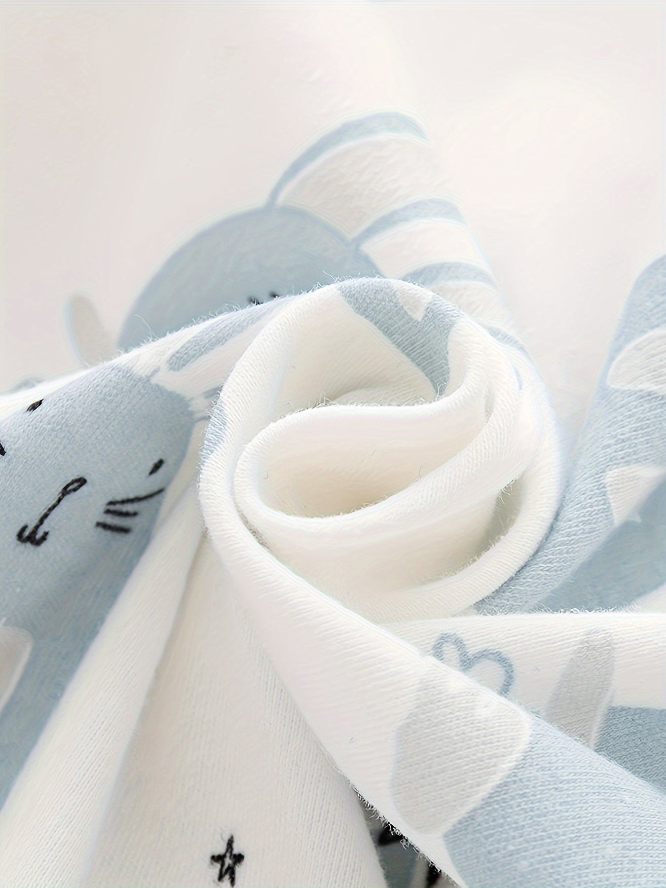 Cute Bunny Print Cotton Baby Bodysuit - Lucy&Luna