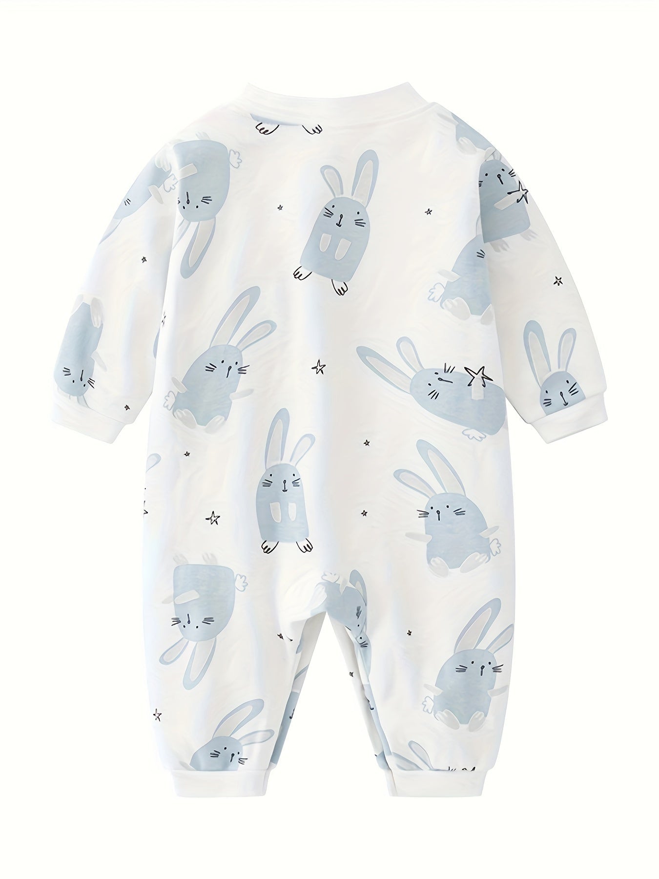 Cute Bunny Print Cotton Baby Bodysuit - Lucy&Luna