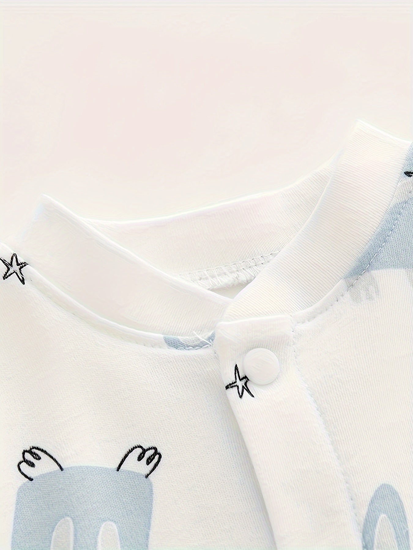 Cute Bunny Print Cotton Baby Bodysuit - Lucy&Luna