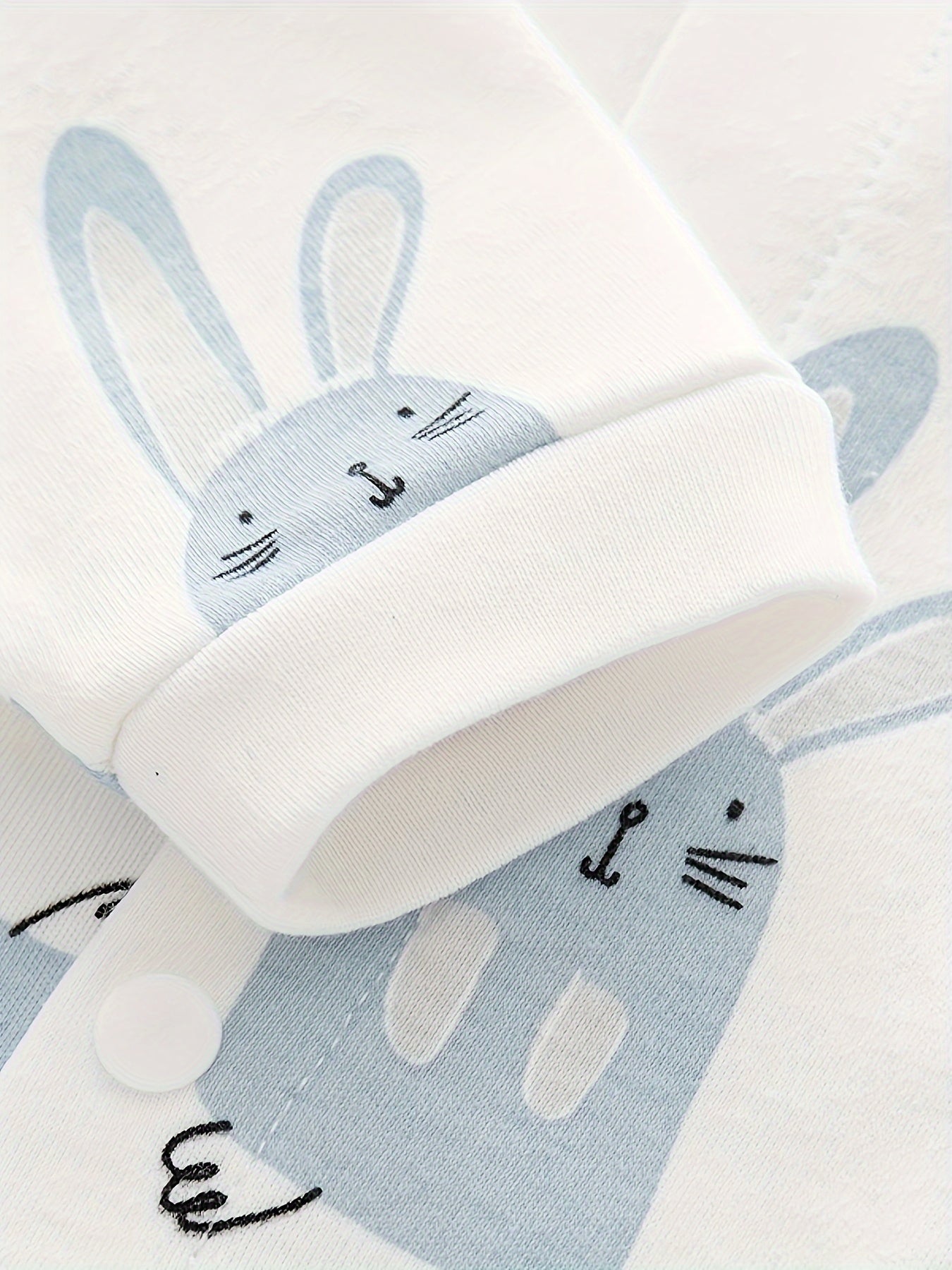 Cute Bunny Print Cotton Baby Bodysuit - Lucy&Luna