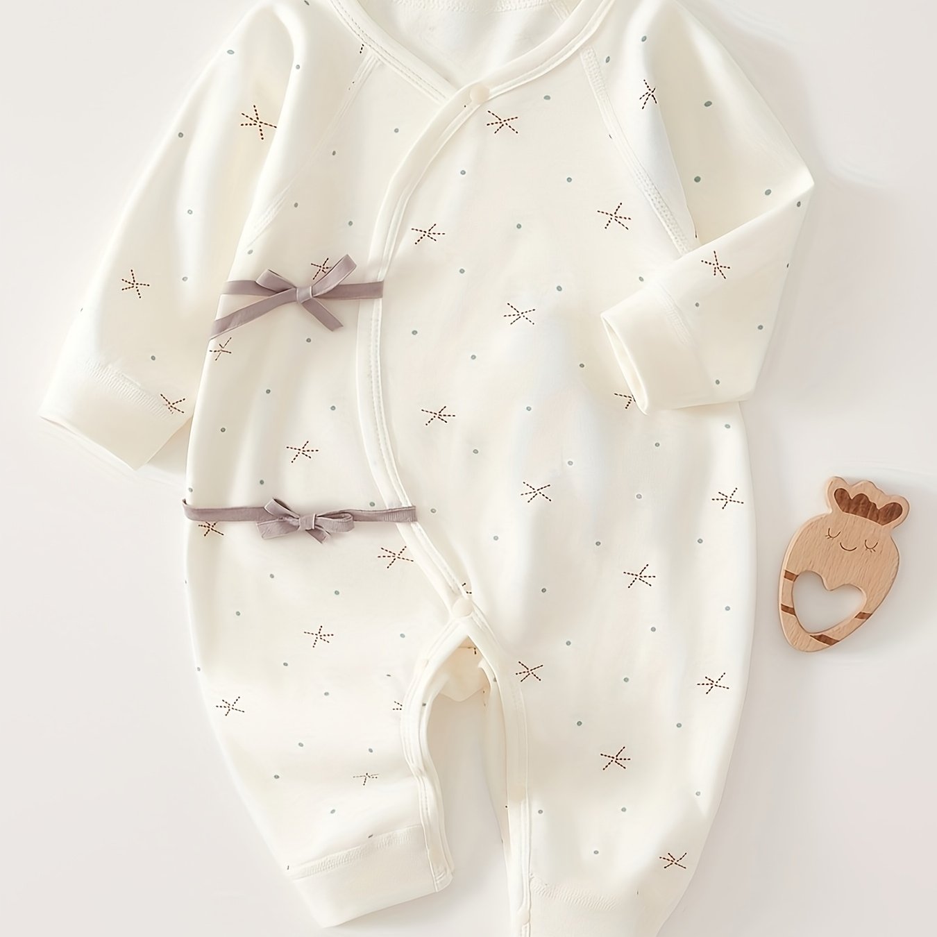 Floral Baby Onesies - 100% Cotton & Machine Washable - Lucy&Luna