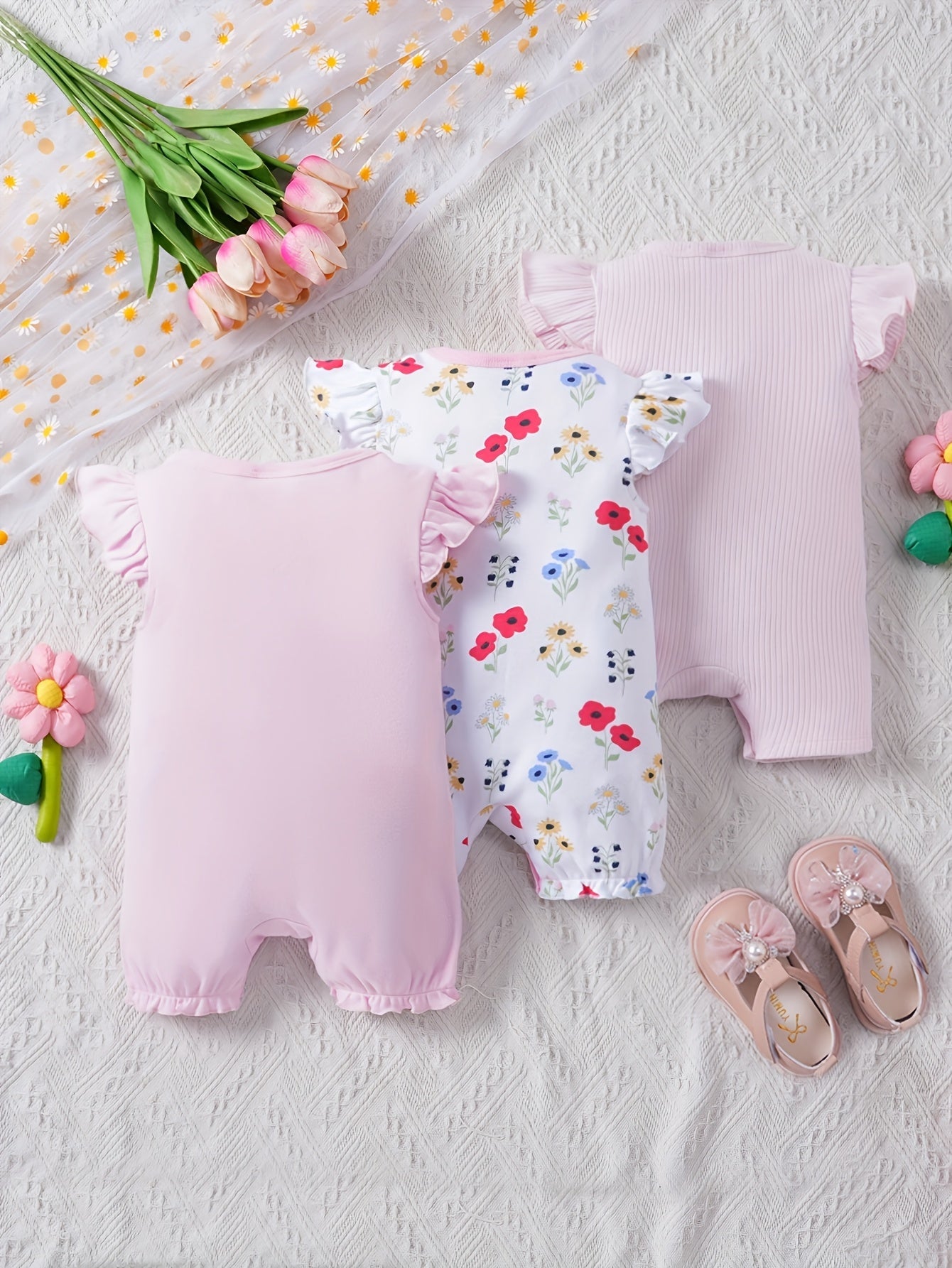 Infant Summer Swan 3 - Piece Outfit Set - Lucy&Luna