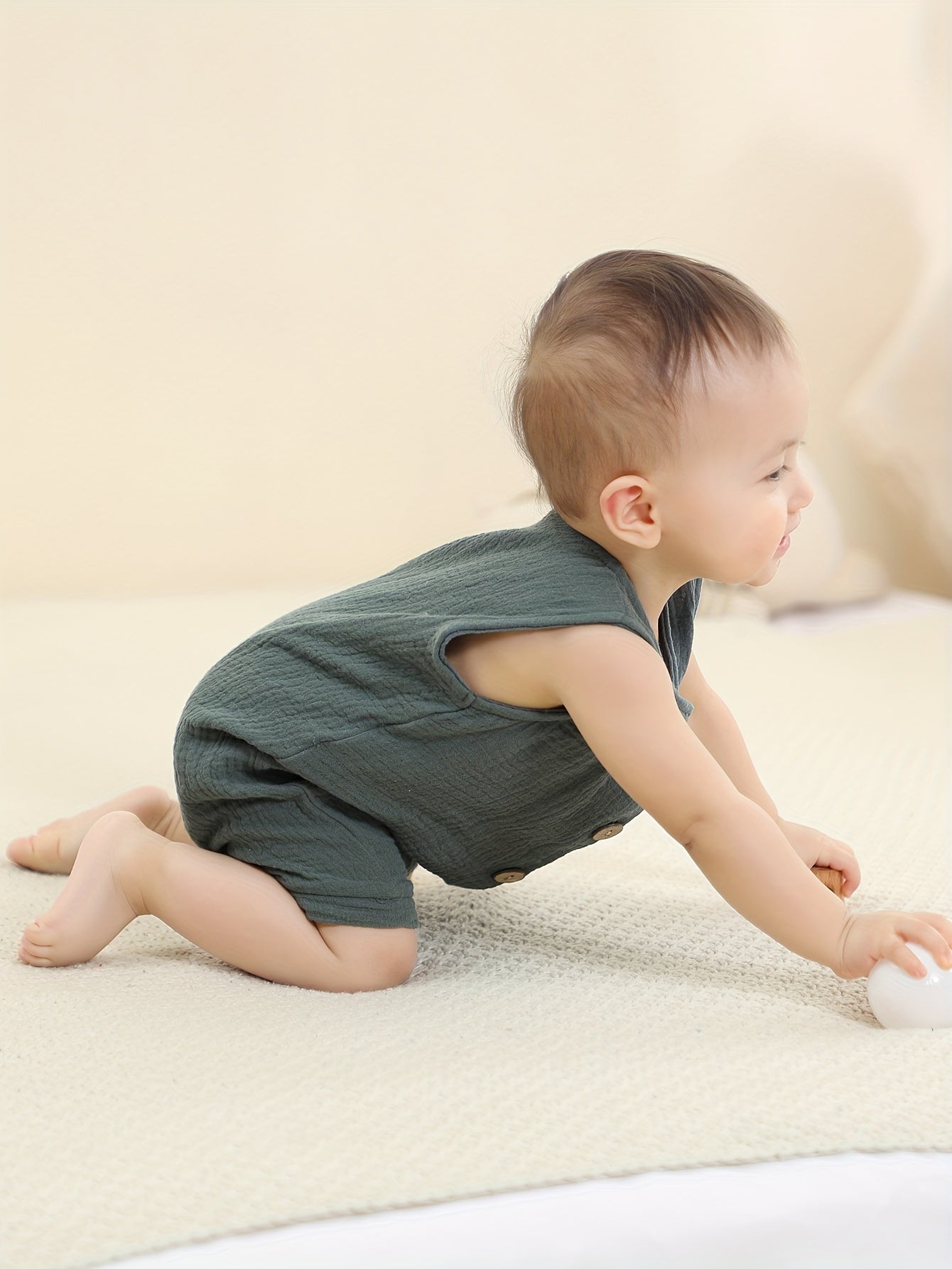 Lightweight Cotton Baby Jumpsuit for Spring/Summer - Lucy&Luna