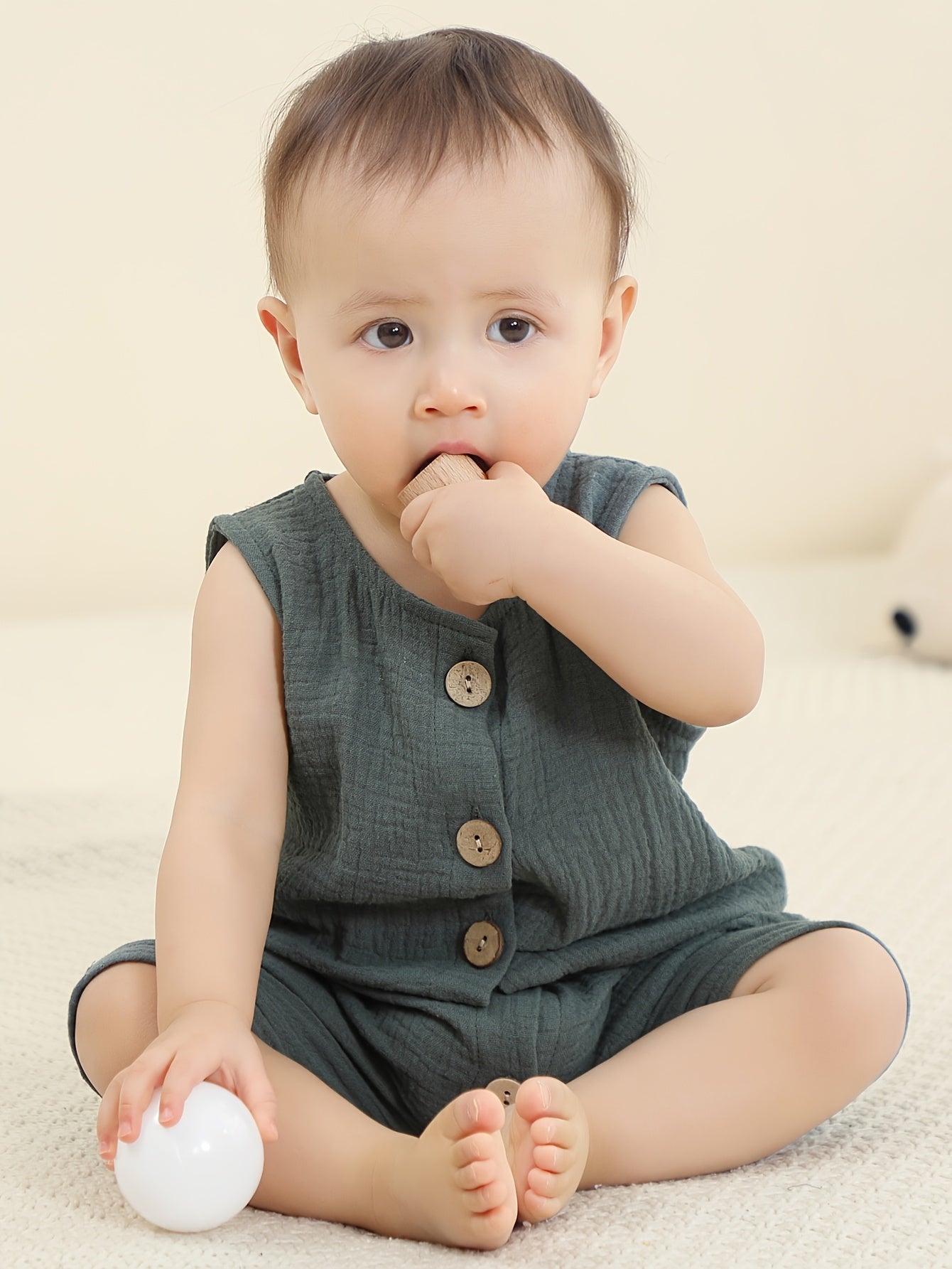 Lightweight Cotton Baby Jumpsuit for Spring/Summer - Lucy&Luna