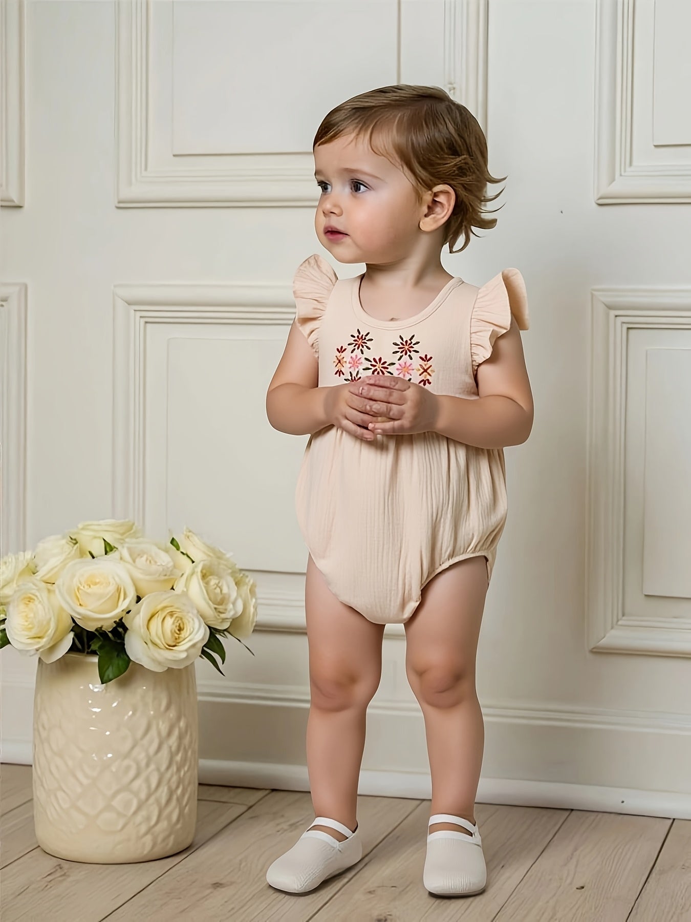 MOMMBABY Boho Floral Romper for Kids - Lucy&Luna