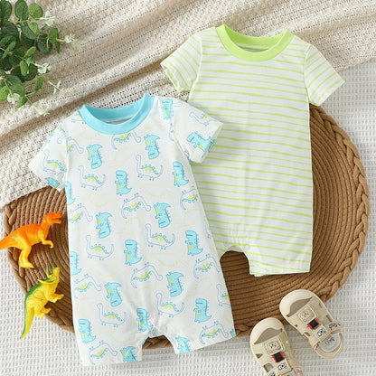 Newborn Baby Romper Set - 2 Pack, 3 - 9 Months - Lucy&Luna
