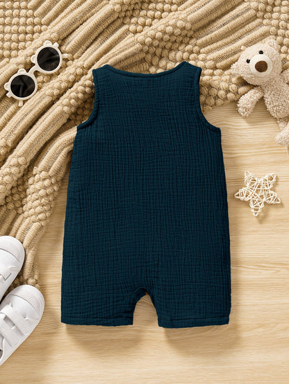 Pure Cotton Open Front Vest for Baby Boys - Lucy&Luna