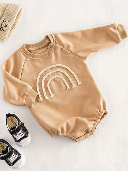 Rainbow Long Sleeve Romper for Infants - Lucy&Luna