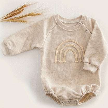 Rainbow Long Sleeve Romper for Infants - Lucy&Luna