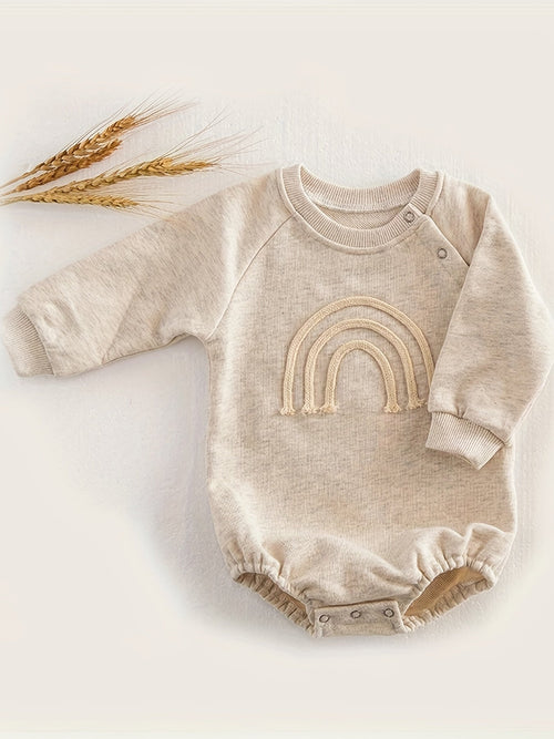 Rainbow Long Sleeve Romper for Infants - Lucy&Luna
