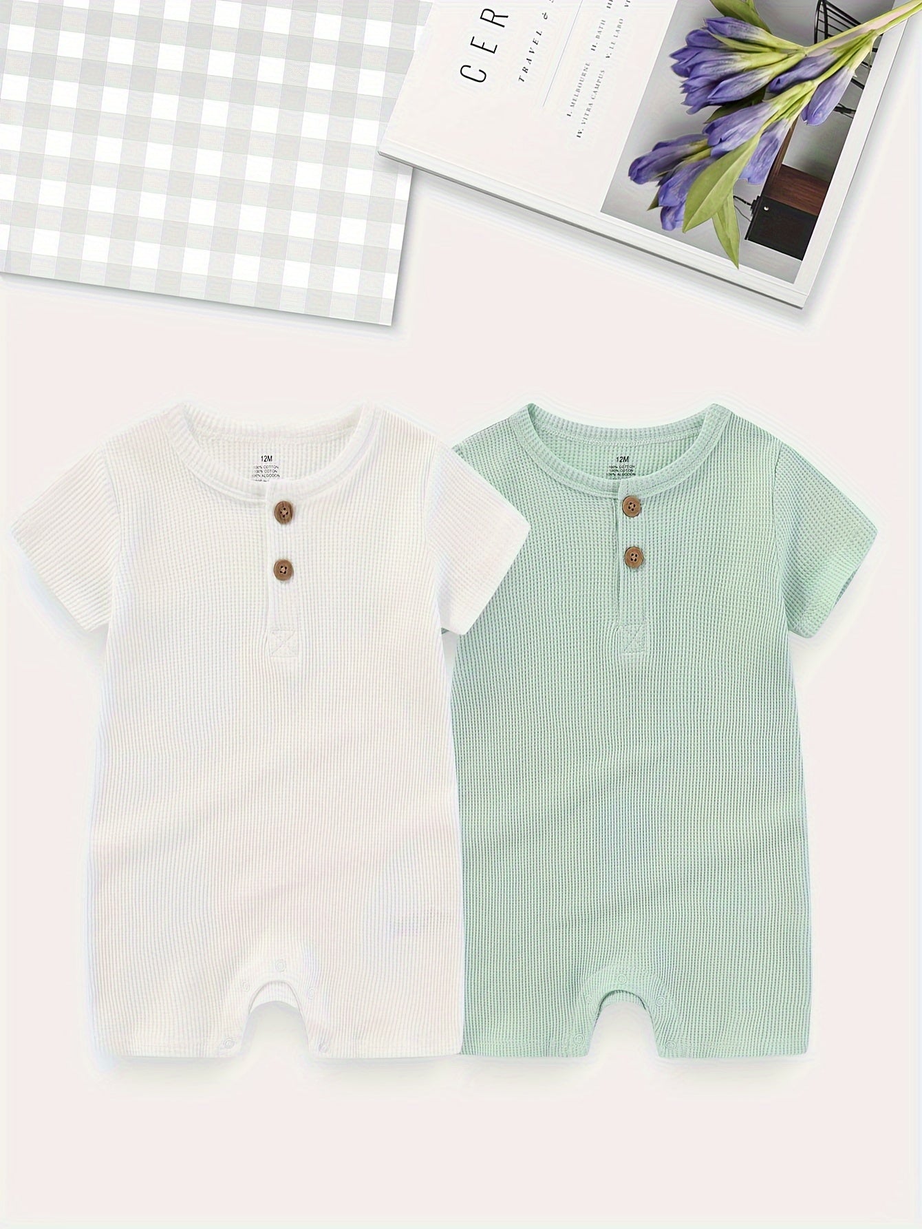 Soft Cotton Baby Bodysuits - Summer Essentials - Lucy&Luna