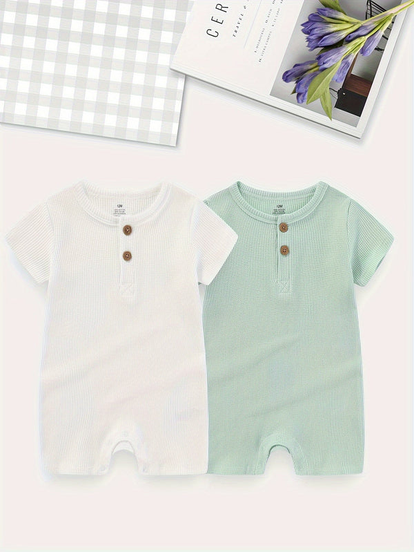 Soft Cotton Baby Bodysuits - Summer Essentials - Lucy&Luna