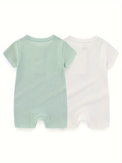 Soft Cotton Baby Bodysuits - Summer Essentials - Lucy&Luna