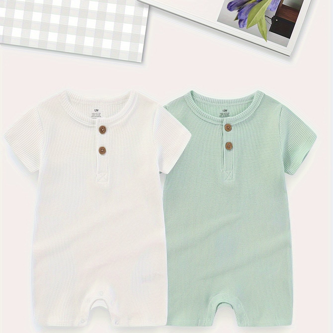 Soft Cotton Baby Bodysuits - Summer Essentials - Lucy&Luna