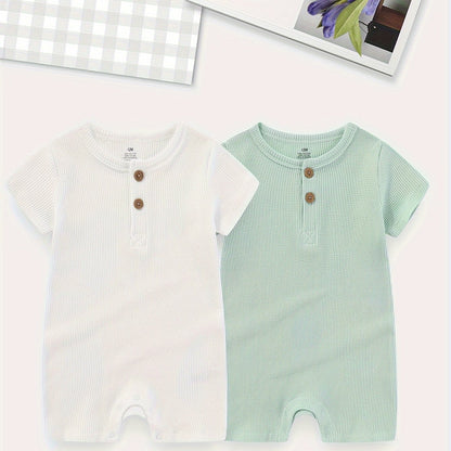 Soft Cotton Baby Bodysuits - Summer Essentials - Lucy&Luna