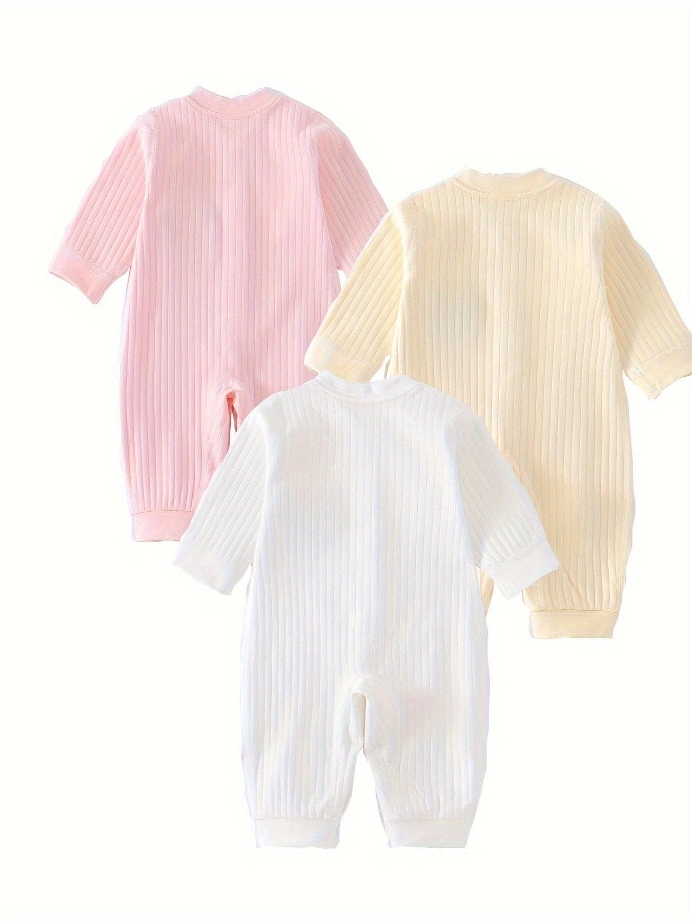 Soft Cotton Baby Onesie Set - 3pcs Bear Design - Lucy&Luna