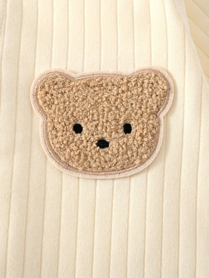 Soft Cotton Baby Onesie Set - 3pcs Bear Design - Lucy&Luna