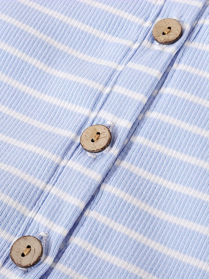 Soft Striped Baby Romper - Perfect for Summer Fun - Lucy&Luna