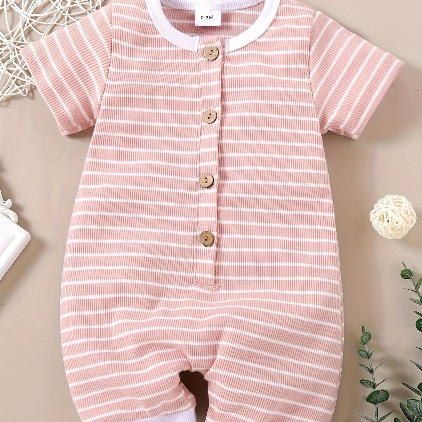 Soft Striped Baby Romper - Perfect for Summer Fun - Lucy&Luna