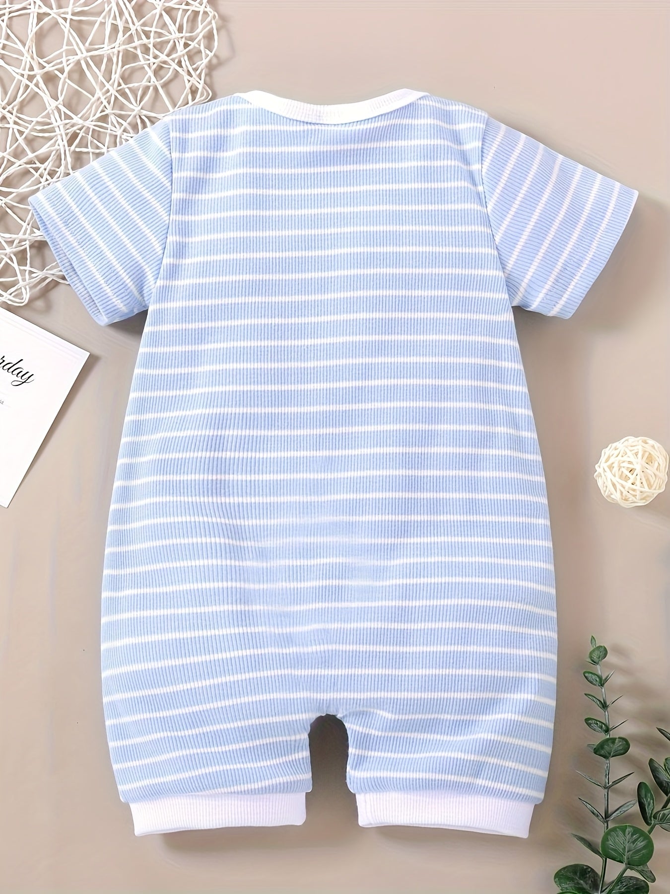 Soft Striped Baby Romper - Perfect for Summer Fun - Lucy&Luna